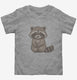 Cute Raccoon grey Toddler Tee