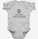 Cute Russell Terrier Dog Breed white Infant Bodysuit