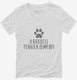 Cute Russell Terrier Dog Breed white Womens V-Neck Tee