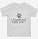 Cute Russian Blue Cat Breed white Toddler Tee