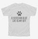Cute Russian Blue Cat Breed white Youth Tee