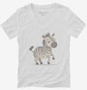 Cute Safari Animal Zebra Womens Vneck Shirt 666x695.jpg?v=1700294607