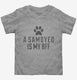 Cute Samoyed Dog Breed grey Toddler Tee