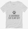 Cute Savannah Cat Breed Womens Vneck Shirt 666x695.jpg?v=1700431039