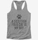 Cute Scottish Fold Cat Breed  Womens Racerback Tank