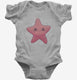 Cute Sea Animal Starfish grey Infant Bodysuit