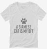 Cute Siamese Cat Breed Womens Vneck Shirt 666x695.jpg?v=1700431256