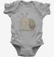 Cute Snail grey Infant Bodysuit