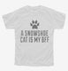 Cute Snowshoe Cat Breed white Youth Tee