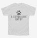 Cute Staffordshire Bull Terrier Dog Breed white Youth Tee