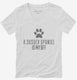 Cute Sussex Spaniel Dog Breed white Womens V-Neck Tee