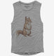 Cute Woodlands Squirrel grey Womens Muscle Tank