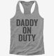Daddy Fathers Day New Dad  Womens Racerback Tank