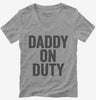 Daddy Fathers Day New Dad Womens Vneck