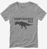 Daddysaurus Rex Funny Cute Dinosaur Fathers Day Gift Womens Vneck