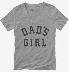 Dad's Girl Womens V-Neck Shirt
