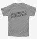 Dangerously Overeducated grey Youth Tee