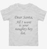 Dear Santa All I Want Is Your Naughty Boy List Toddler Shirt 666x695.jpg?v=1700418177