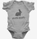 Death Rabbit grey Infant Bodysuit