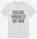 Declare Variables Not War white Mens