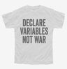 Declare Variables Not War Youth