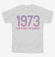 Defend Roe 1973 Women's Right to Choose white Youth Tee