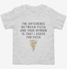 Difference Between Pizza And Your Opinion Toddler Shirt 666x695.jpg?v=1700650772