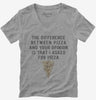 Difference Between Pizza And Your Opinion Womens Vneck