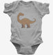 Diplodocus Graphic grey Infant Bodysuit