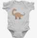 Diplodocus Graphic white Infant Bodysuit