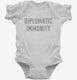 Diplomatic Immunity white Infant Bodysuit