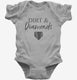 Dirt and Diamonds Softball Baseball Coach Mom  Infant Bodysuit