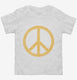 Distressed Peace Sign white Toddler Tee