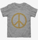 Distressed Peace Sign grey Toddler Tee
