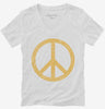 Distressed Peace Sign Womens Vneck Shirt 666x695.jpg?v=1700650643