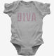 Diva grey Infant Bodysuit