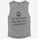 Dog Hair Condiment grey Womens Muscle Tank