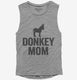 Donkey Mom grey Womens Muscle Tank