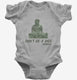 Don't Be A Dick Funny Buddha Quote grey Infant Bodysuit
