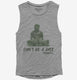 Don't Be A Dick Funny Buddha Quote grey Womens Muscle Tank