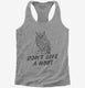 Don't Give A Hoot Funny Owl  Womens Racerback Tank