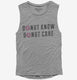 Donut Know Donut Care grey Womens Muscle Tank