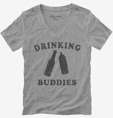 Drinking Buddies Funny Father And Son Womens V-Neck Shirt
