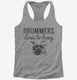 Drummers Love To Bang  Womens Racerback Tank