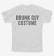 Drunk Guy Costume white Youth Tee
