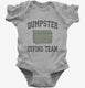 Dumpster Diving Team grey Infant Bodysuit