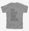 Eat Sleep Code Repeat Funny Programmer Kids
