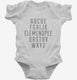 Elemenopee Alphabet white Infant Bodysuit