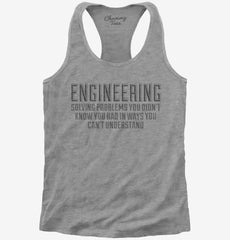 Engineering Solving Problems Womens Racerback Tank