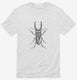 Entomologist Stag Beetle Insect white Mens